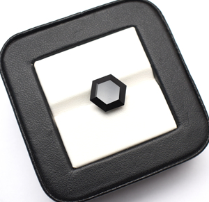Hexágono de ónix negro natural, piedras preciosas de cristal ovaladas facetadas de 6mm a 20mm para fabricación de joyas DIY, piedras preciosas de ónix negro - Product Image 5