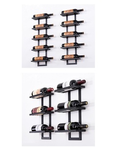 Porta Botellas de Vino de Metal Hecho a Mano con Arco Celestial, con Marco Curvo Esculpido y Decoración de Estilo Vintage Premium - Product Image 1