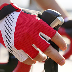 Venta al por mayor logotipo personalizado medio dedo guantes de ciclismo vendedor superior deportes al aire libre guantes de ciclismo para unisex - Product Image 5