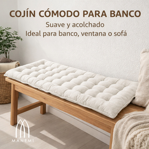 Cojín para Banco con Cubierta con Cierre, Relleno de Fibra Hueca, Cómodo para Interiores y Exteriores, con Almohadas - Product Image 2
