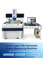 Máquina de Medición por Visión CNC Tipo Pórtico HVM-806T, Totalmente Automática, Probador Óptico CNC para Medición de Chapas Metálicas Grandes