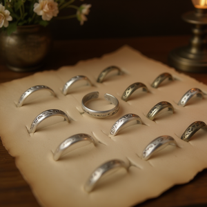 Vintage Style Silver Plated Fashion <b>Rings</b> Classic Trendy Collections for Resale - Product Image 3