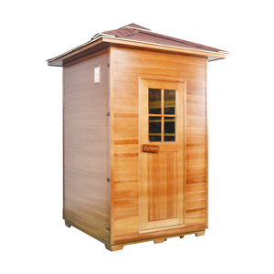 Accueil Sauna en bois de cèdre rouge Bain Sauna infrarouge Chambre 2 personnes - Product Image 1