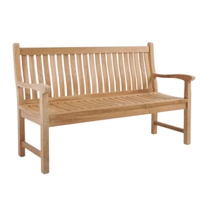 Banco de madera de teca Boston 130, muebles de exterior, Banco de Patio, muebles de jardín de alta calidad - Product Image 2