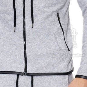 Survêtement d'hiver pour homme en molleton, taille standard, couleur unie, en coton respirant, style unique - Product Image 6