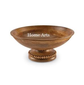 Cuenco de madera de diseño admirable para servir alimentos, mesa de comedor de forma redonda de calidad Superior, ensaladera para uso en bodas - Product Image 5