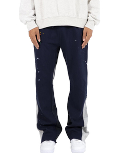 Pantalon de survêtement unisexe personnalisé de haute qualité, streetwear Y2k, en molleton français, avec poche évasée, pour homme - Product Image 3