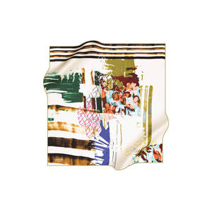 Pierre Cardin 90x90 Square Crepe Satin Scarf-Fashion Silk <b>Blend</b> for Winter - Product Image 1