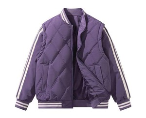 Veste universitaire d'hiver pour homme de qualité supérieure, col montant, en chenille légère tricotée, service OEM - Product Image 2