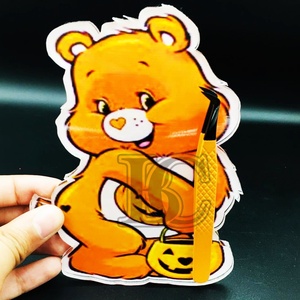 Top Rank Wholesale Orange Color Care Bear Acrylic <b>Eyelash</b> Tiles Sustainable Beauty Tool <b>Magnetic</b> Lash Tiles mink Packing - Product Image 1