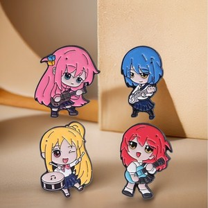 Broche chic inspirée <span class=keywords><strong>de</strong></span> l'anime <span class=keywords><strong>Manga</strong></span> Bocchi, en forme <span class=keywords><strong>de</strong></span> guitare rock, mignonne, pour filles, badge <span class=keywords><strong>de</strong></span> revers, épingles en émail sur le thème musical, souvenirs, technique <span class=keywords><strong>de</strong></span> moulage - Product Image 2