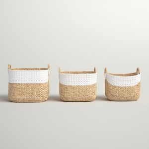 High Quality Woven Rustic <b>Water</b> <b>Hyacinth</b> Storage <b>Basket</b> With Competitive Price For Home Decoration Made In Vietnam - Product Image 1