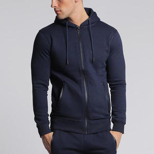 Ensembles de survêtements d'hiver à fermeture éclair pour hommes pantalons de survêtement et sweat à capuche deux pièces survêtement de sport personnalisé des meilleurs fabricants - Product Image 3