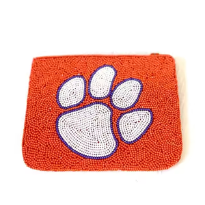 Trendy Designer Beaded Coin Purse Hand Embroidered Seed Pouch Customized Design Mixed Colors <b>Promotional</b> <b>Tote</b> <b>Bag</b> MD HANDICRAFTS - Product Image 2