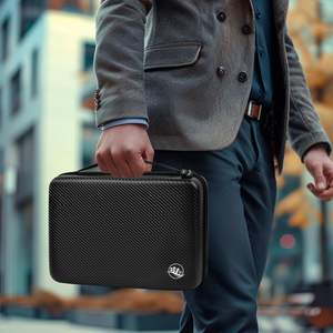 Étui de voyage pour tondeuses à cheveux en nylon et EVA, sac organisateur pour accessoires de barbier avec support de rangement pour rasoir et tondeuse pour hommes - Product Image 1