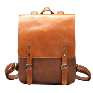 ใช้ได้ทุกเพศ17 "กระเป๋าเป้สะพายหลังวินเทจทำด้วยมือหนังควายพิมพ์ลายกำหนดเองพร้อมซิปปิดสำหรับการตั้งแคมป์สำหรับผู้ชายและผู้หญิง - Product Image 6