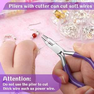 Mini alicates profesionales de acero al carbono de 3 pulgadas, cortador de nariz, anillo de doblado de alambre, herramientas de bucle de alambre doblado, fabricación de joyas DIY - Product Image 3