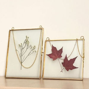 Marco de Fotos Decorativo de Vidrio de Doble Cara, Diseño Moderno, Calidad Superior, Acabado en Cobre, Tamaño Personalizado, para Colgar en la Pared - Product Image 6