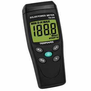 Testeur d'énergie solaire portable TM-206, testeur de rayonnement solaire, écran LCD 3,5 chiffres pour l'inspection des systèmes photovoltaïques - Product Image 5