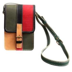 Meilleure vente Sac à bandoulière patchwork multicolore en similicuir avec doublure à carreaux Sac à main à bandoulière décontracté pour femmes d'Indonésie - Product Image 1