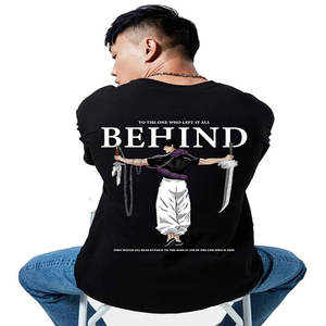 2024 venta al por mayor Camiseta de manga corta con estampado de letras personalizadas para hombres 100% algodón puro camiseta de media manga de gran tamaño para hombres - Product Image 2