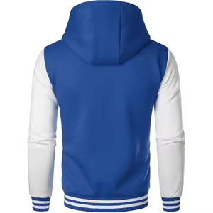 OEM tendance élégant sweat manches en cuir patch all-over brodé laine bomber letterman veste personnalisée hommes - Product Image 2