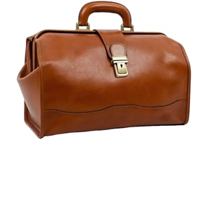 Sacoche médicale en cuir végan au design personnalisé Sacoche valise de médecin Sac à main pour hommes femmes Mallette en cuir - Product Image 1