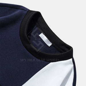 Men Winter Casual Solid <b>Thick</b> <b>Fleece</b> Cotton Blend Sweatshirts with Custom Logo Eco-Friendly & Breathable - Product Image 3