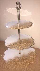 PRODUCTO de la mejor calidad, soporte de resina para pastel con diseño de lava para bodas y cumpleaños, soporte decorativo y Mesa - Product Image 6