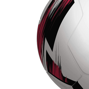 Balón de fútbol personalizado, blanco, rojo y negro, cuero PU cosido a máquina, tamaño 5, pelota de entrenamiento para deportes al aire libre - Product Image 6