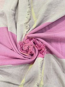 100% Cotton Fouta Pareo Shawl Customizable Sizes Vertical Woven Striped Design Packaged India Winter Silk <b>Scarf</b> for Summer - Product Image 5