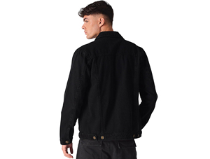 Chaquetas Vaqueras Cortas de Primavera/Otoño para Hombre, Chaqueta Vaquera Informal de Color Sólido con Lavado Ácido, Chaqueta Unisex de Algodón de Corte Ajustado - Product Image 2