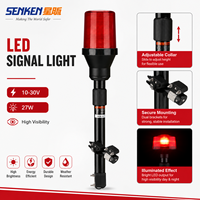 Luz Estroboscópica LED Trasera para Motocicleta Senken R65, Luz LED de Alta Calidad para Poste de Motocicleta, Luz de Advertencia de Emergencia para Motocicleta