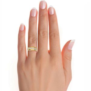 Anillo de Eternidad con 7 Diamantes de Corte Redondo en Engaste de Canal para Mujer - Product Image 4