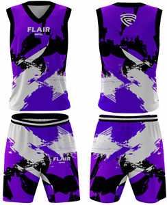 Ensemble de maillots de sport personnalisables de haute qualité pour hommes, chemise de basket-ball à impression numérique, shorts respirants, caractéristiques grande taille - Product Image 4