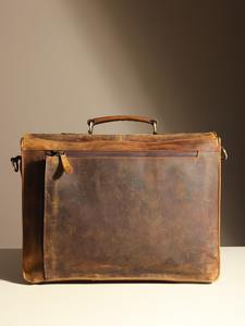 Handmade Genuine <b>Leather</b> Soft Laptop <b>Bag</b> Business Briefcase <b>Messenger</b> Luxury Light Weight - Product Image 3