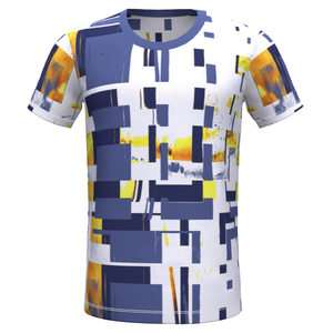 T-shirt de sport pour homme personnalisé OEM, 100 % polyester, sublimation, écologique, 180 g, séchage rapide, fitness, gym, évacuation de l'humidité - Product Image 2