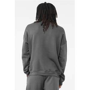 Sudadera Unisex BELLA+CANVAS de Felpa Esponjosa con Hombros Caídos en Color Gris - Product Image 3