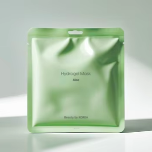 Coreano idrogel Aloe e Centella foglio maschera etichetta privata maschera per il viso dimensione campione Corea cosmetici all'ingrosso OEM ODM K-Beauty - Product Image 1