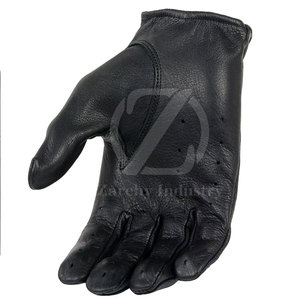 Gants de conduite pour hommes en cuir de qualité supérieure, sangle de poignet réglable, antidérapants, toutes saisons, options personnalisables, fabriqués au Pakistan - Product Image 4
