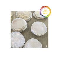 Vente en gros Capiz naturel coquillage coupe ronde pour les carillons éoliens Shell éclairage et projets de bijoux avec forme de carte transparente