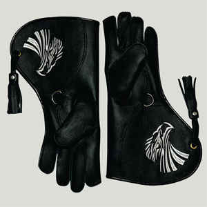 Nouveaux gants de fauconnerie en cuir véritable personnalisés, imperméables, légers en carbone, durables, piège à oiseaux, piège à aigle forestier, piège à animaux, tailles personnalisées - Product Image 1