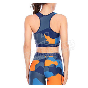 Soutien-gorge de sport personnalisé OEM de haute qualité pour femmes, confortable, extensible, à bretelles avant, yoga, course à pied, grande taille, XL - Product Image 4