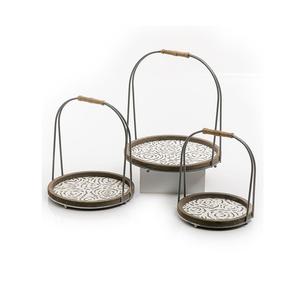 Support de gâteau d'affichage de couleur noire de fer avec le support de portion de pâtisserie de la plus haute qualité au prix de gros - Product Image 5