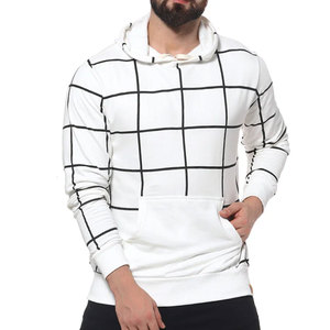 Sudaderas con capucha de algodón para hombre, ropa de invierno de buena calidad con forro polar, rayas personalizadas, bolsillos frontales - Product Image 1