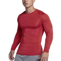 Camiseta de Compresión Reversible Estampada de Talla Grande, Ecológica, para Gimnasio, Running, Secado Rápido, Manga Larga, para Hombre