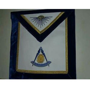 MASONIC GRAND LODGE PAST MASTER TABLIER COLLIER DE CHAÎNE AVEC COLLIER DE CHAÎNE DE QUALITÉ SUPÉRIEURE Tablier de loge bleu royal de haute qualité - Product Image 6