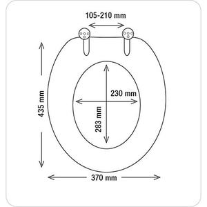 Abattant de toilette Spirella « Éléphant » en polyester, divers coloris, 37 x 43,5 cm - Product Image 2