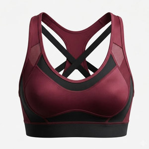 Soutien-gorge de sport sans couture pour femme, rembourré, respirant, à bretelles réglables, léger, idéal pour le yoga, la course, la gym et l'entraînement - Product Image 1