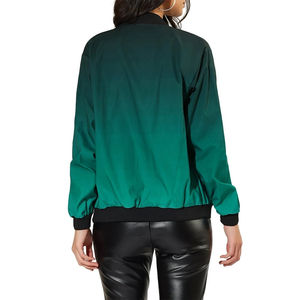 Chaqueta Bomber de Lona Transpirable de Color Sólido para Mujer, Abrigada para Invierno, con Bordado, Diseño de Letras y Detalles de Piel de Oveja - Product Image 3